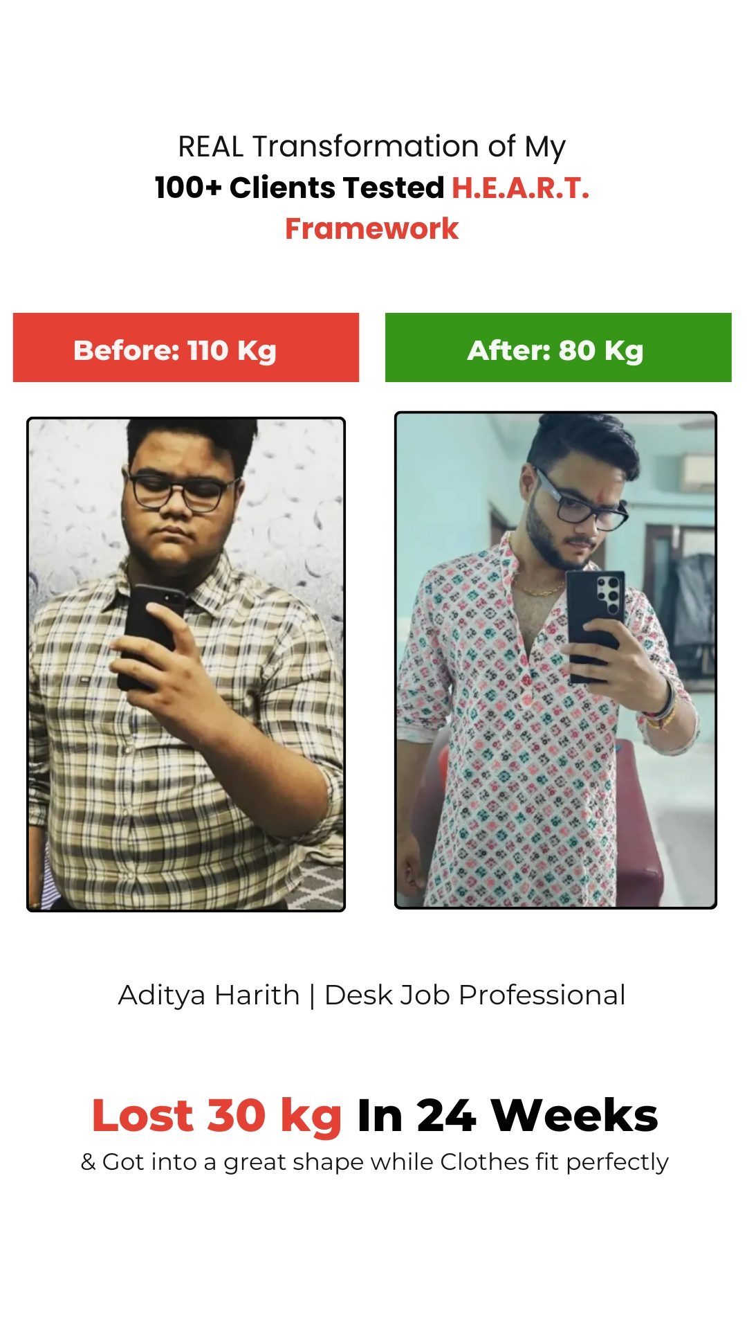 Aditya Harith Transformation